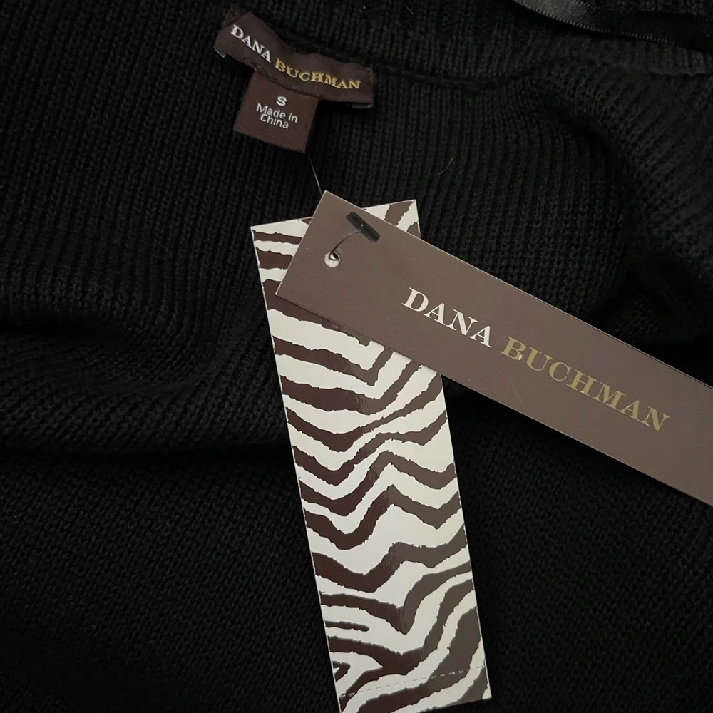 NWT Dana Bauchman Black Dressy Cardigan - Picture 2 of 7